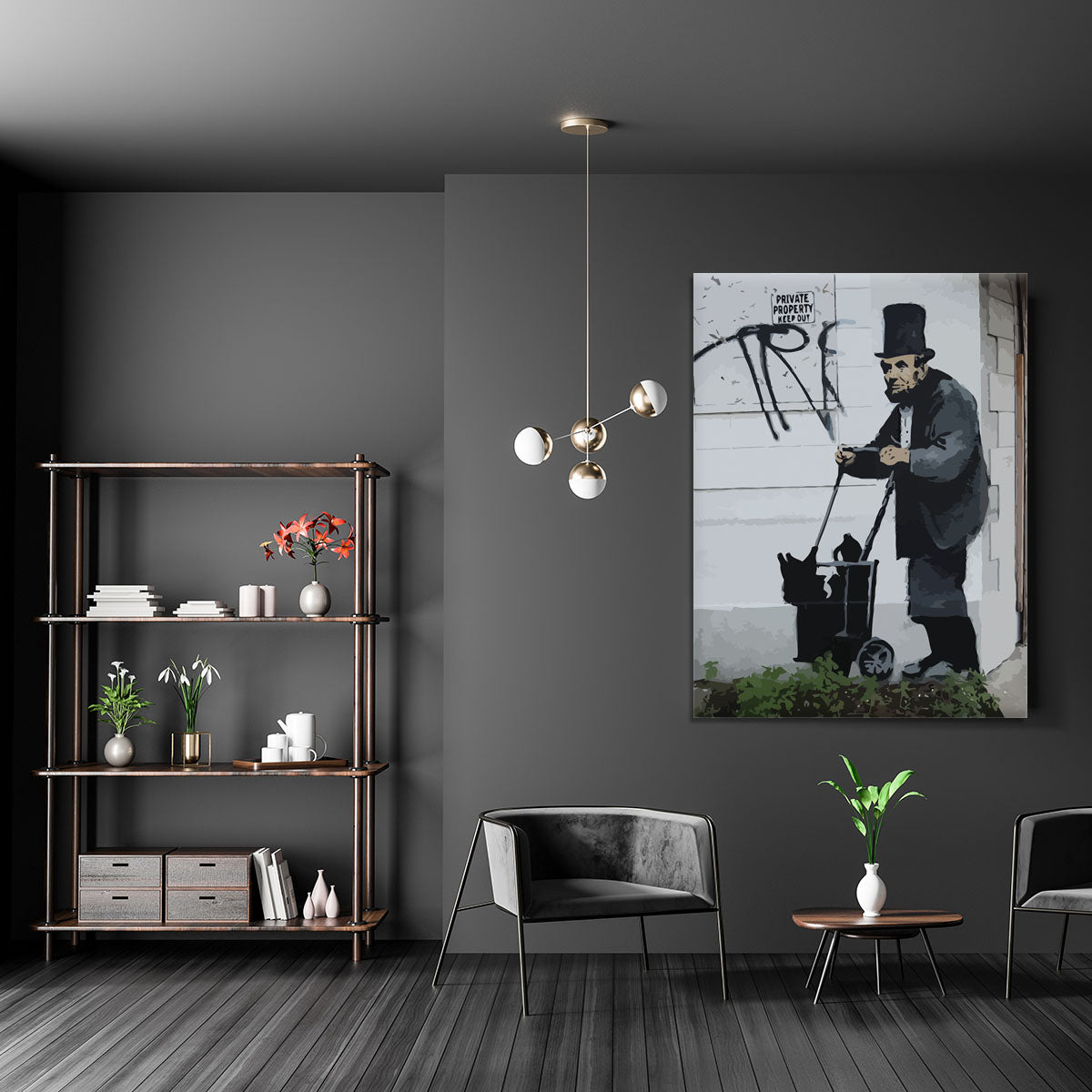 Banksy Abraham Lincoln Canvas Print or Poster - Canvas Art Rocks - 5