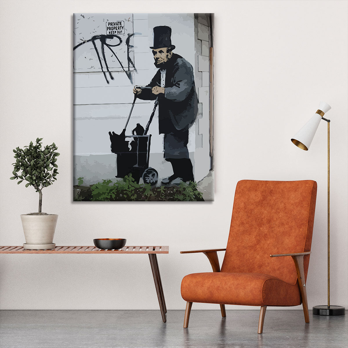 Banksy Abraham Lincoln Canvas Print or Poster - Canvas Art Rocks - 6