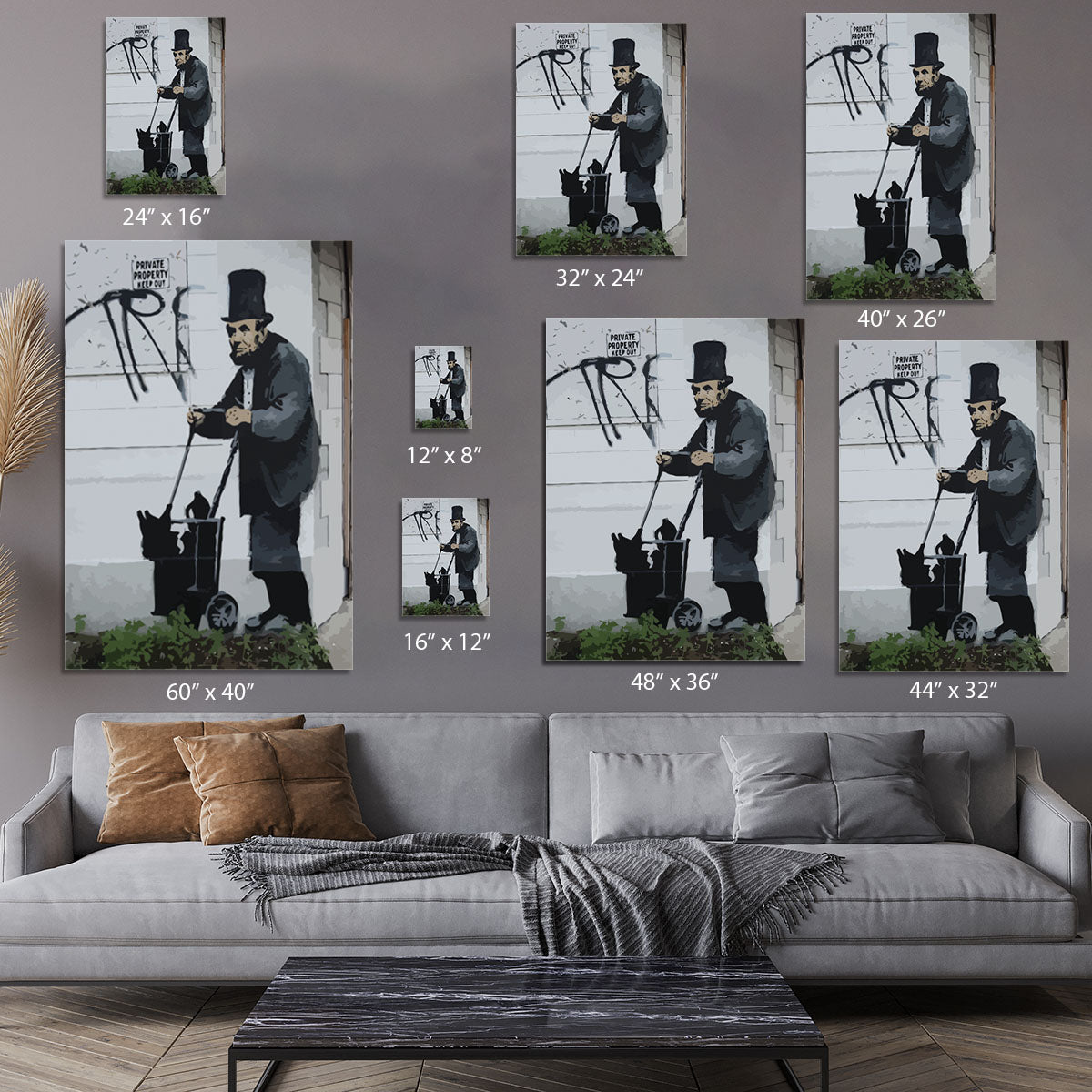 Banksy Abraham Lincoln Canvas Print or Poster - Canvas Art Rocks - 7
