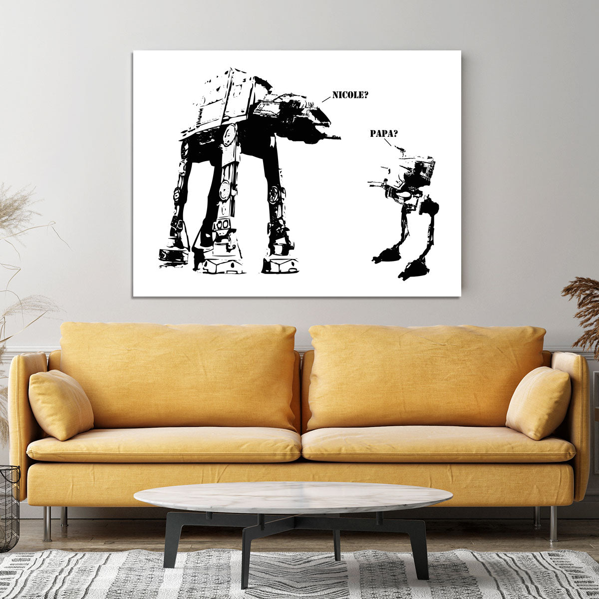 Banksy Atat Canvas Print or Poster - Canvas Art Rocks - 4