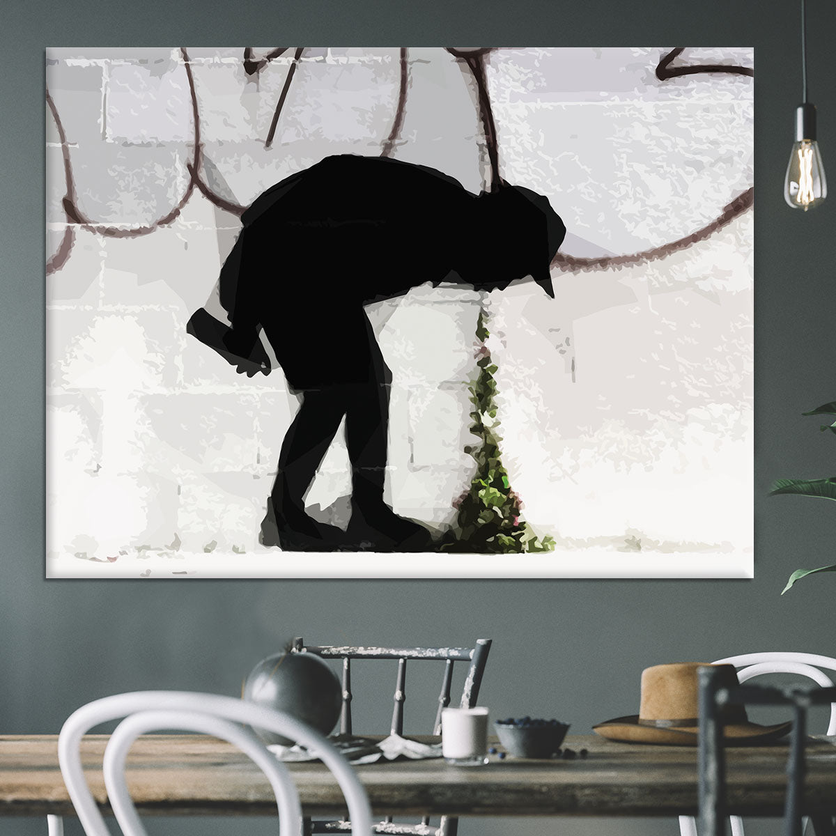 Banksy Better Out Than In Canvas Print or Poster - Canvas Art Rocks - 3