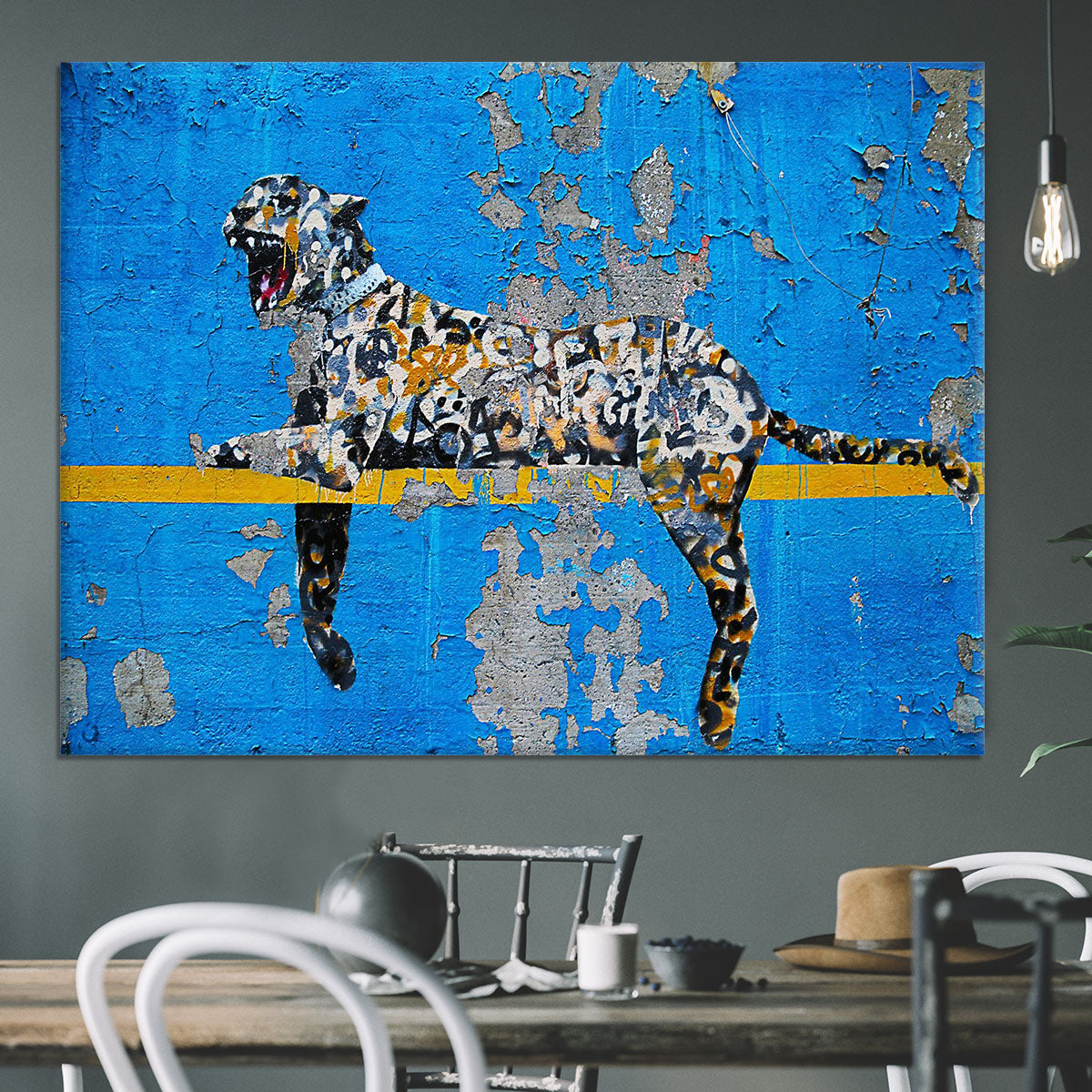 Banksy Cheetah Canvas Print or Poster - Canvas Art Rocks - 3