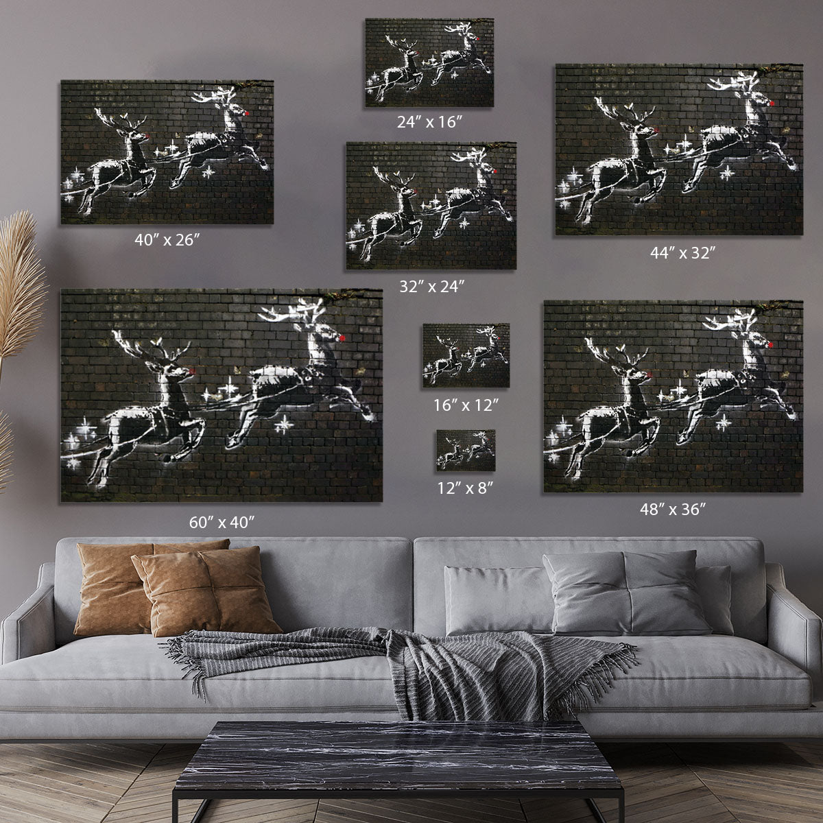 Banksy Christmas Canvas Print or Poster - Canvas Art Rocks - 7