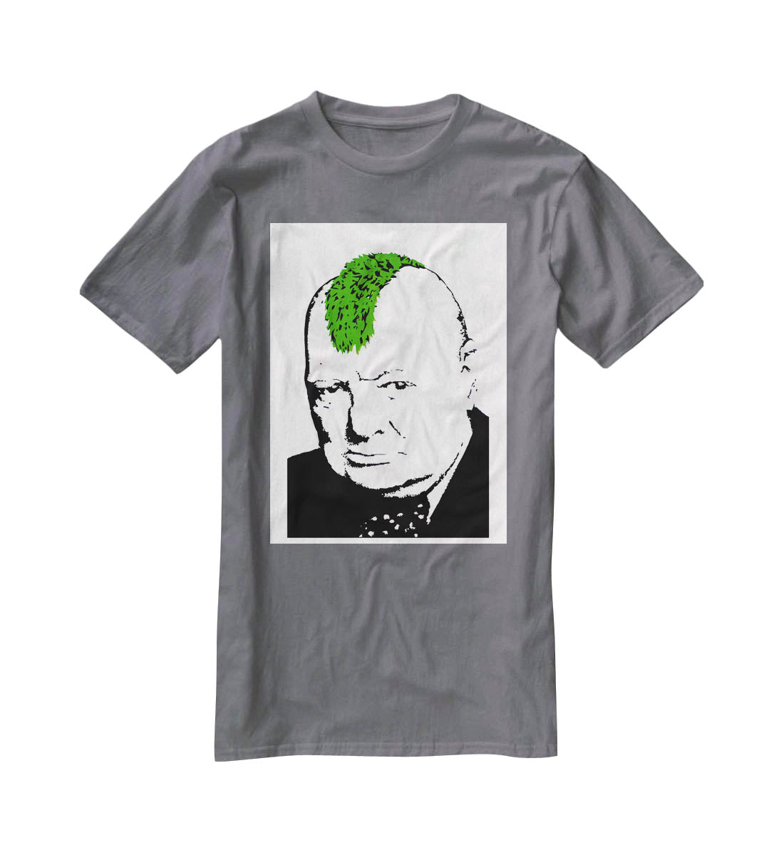 Banksy Churchill Turf War T-Shirt - Canvas Art Rocks - 3