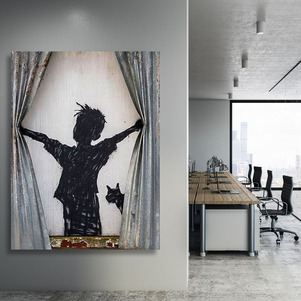 Banksy Derelict Farmhouse Canvas Print or Poster - Canvas Art Rocks - 3