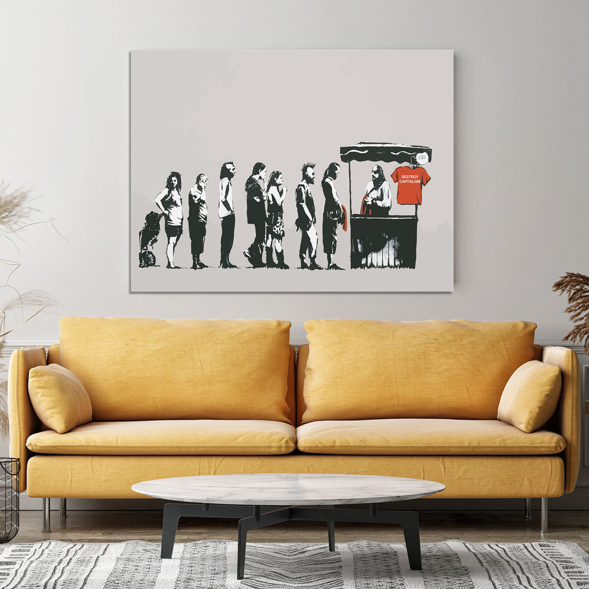 Banksy Destroy Capitalism Canvas Print or Poster - Canvas Art Rocks - 4