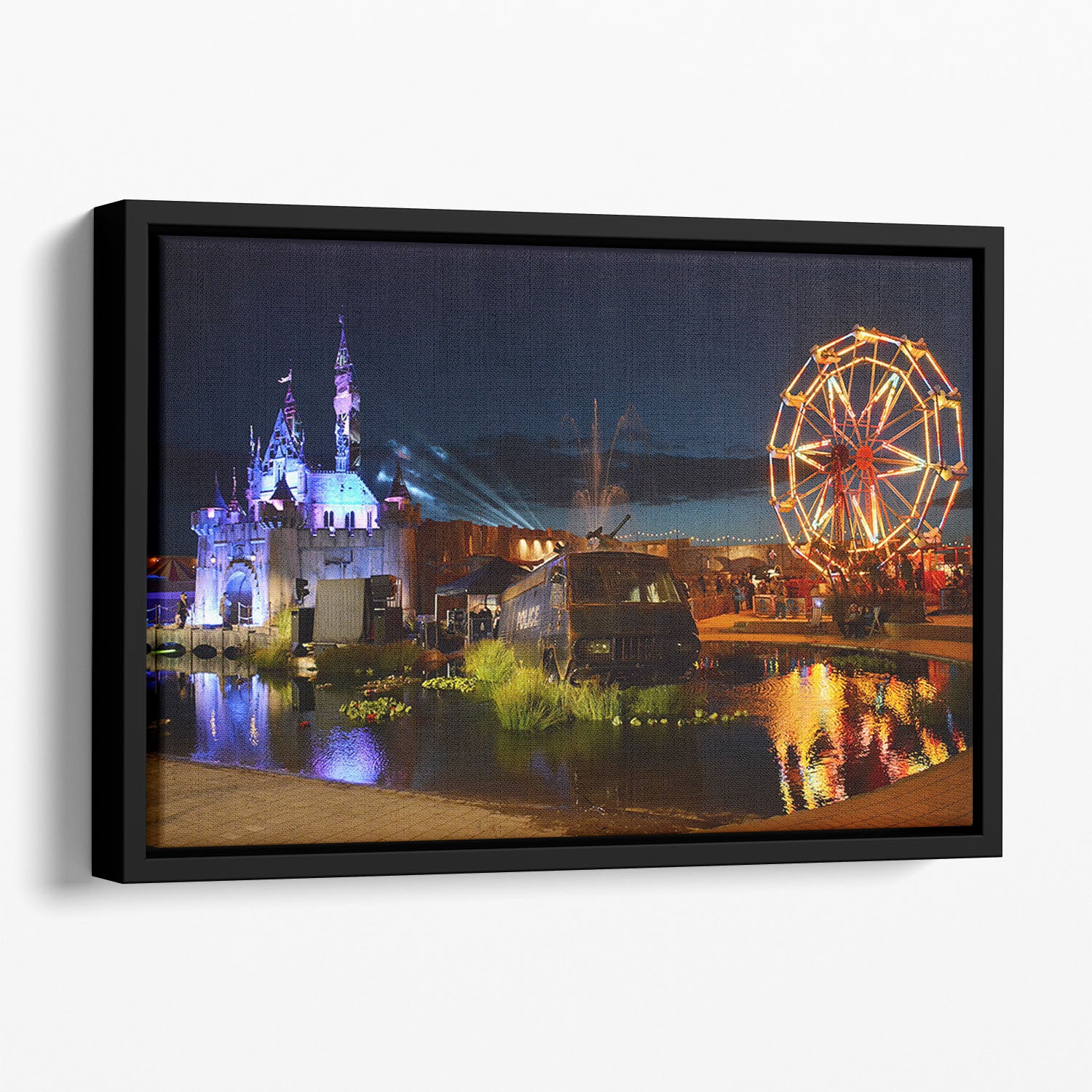 Banksy Dismaland Floating Framed Canvas