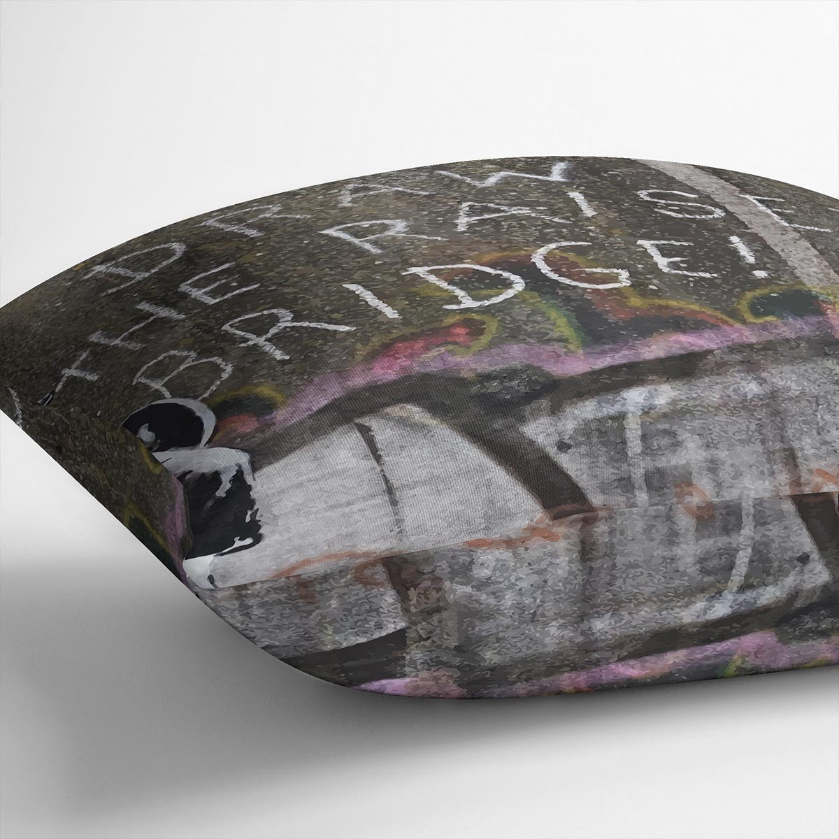 Banksy Draw The Raised Bridge Cushion