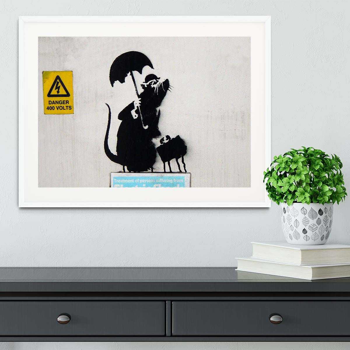 Banksy English Rat Framed Print - Canvas Art Rocks - 5