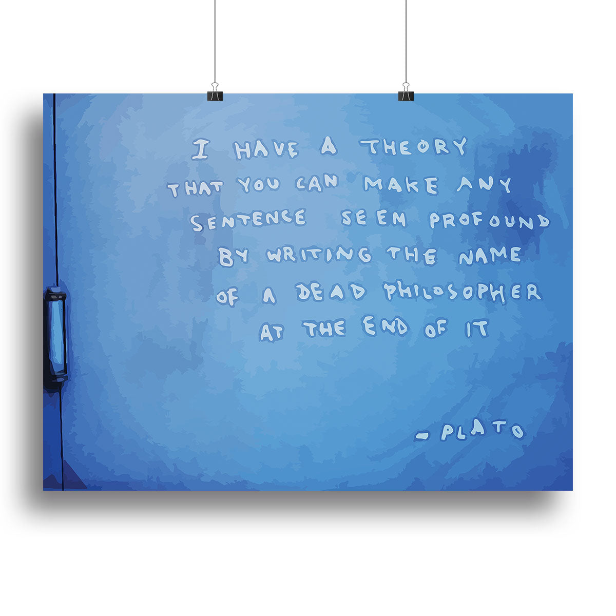 Banksy Fake Plato Quote Canvas Print or Poster - Canvas Art Rocks - 2