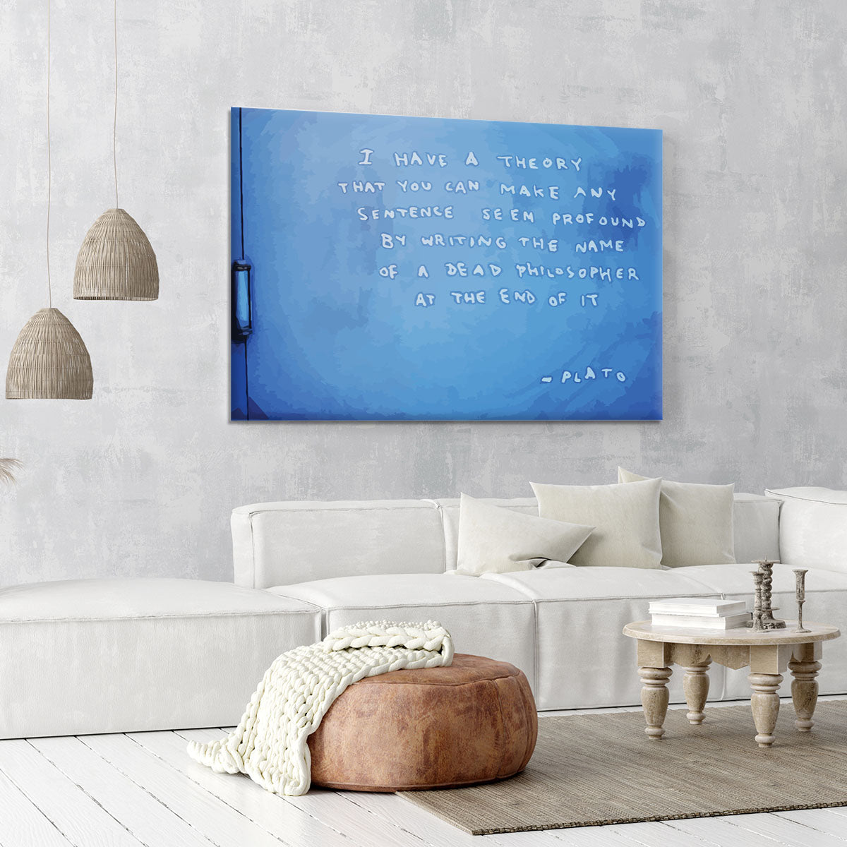 Banksy Fake Plato Quote Canvas Print or Poster - Canvas Art Rocks - 6