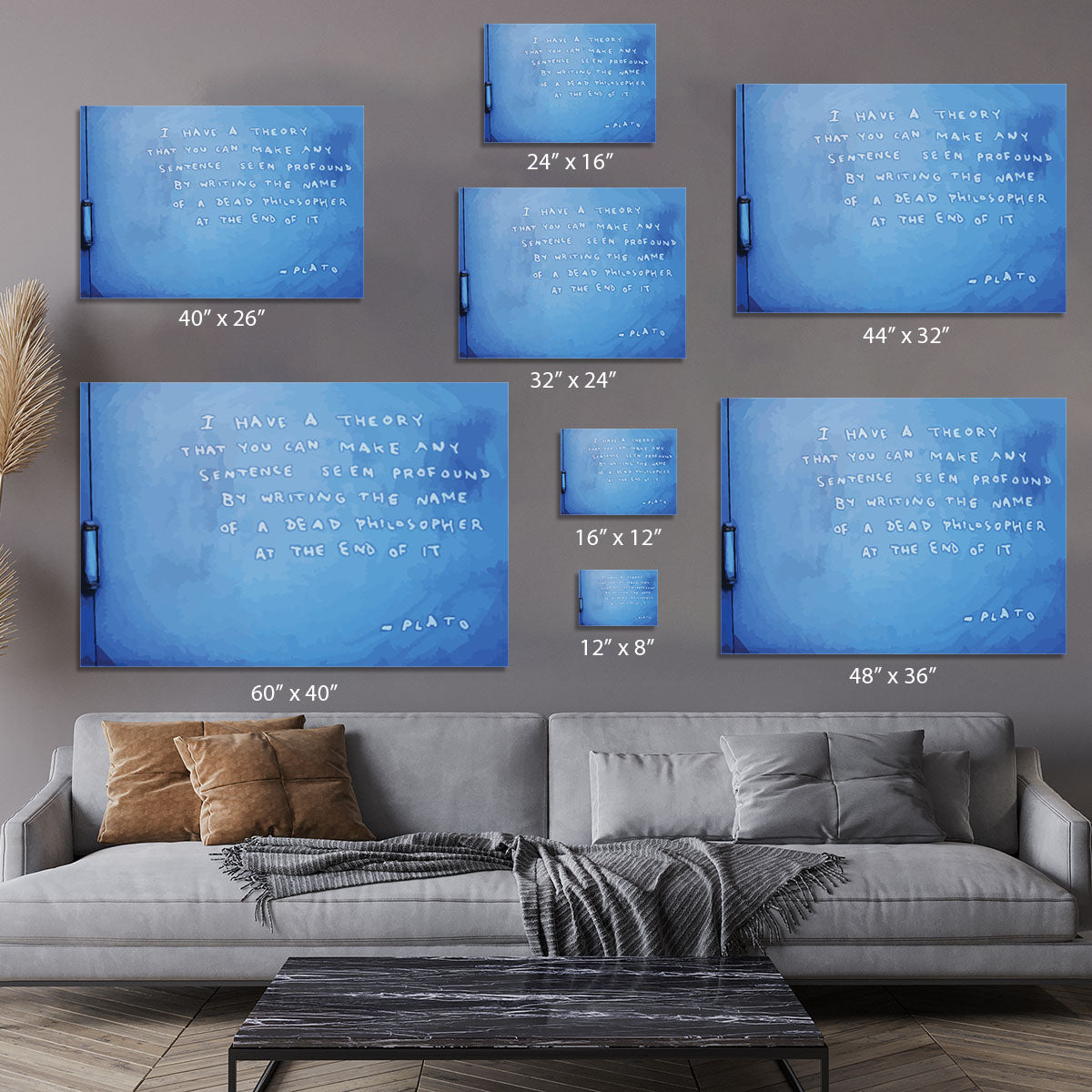 Banksy Fake Plato Quote Canvas Print or Poster - Canvas Art Rocks - 7