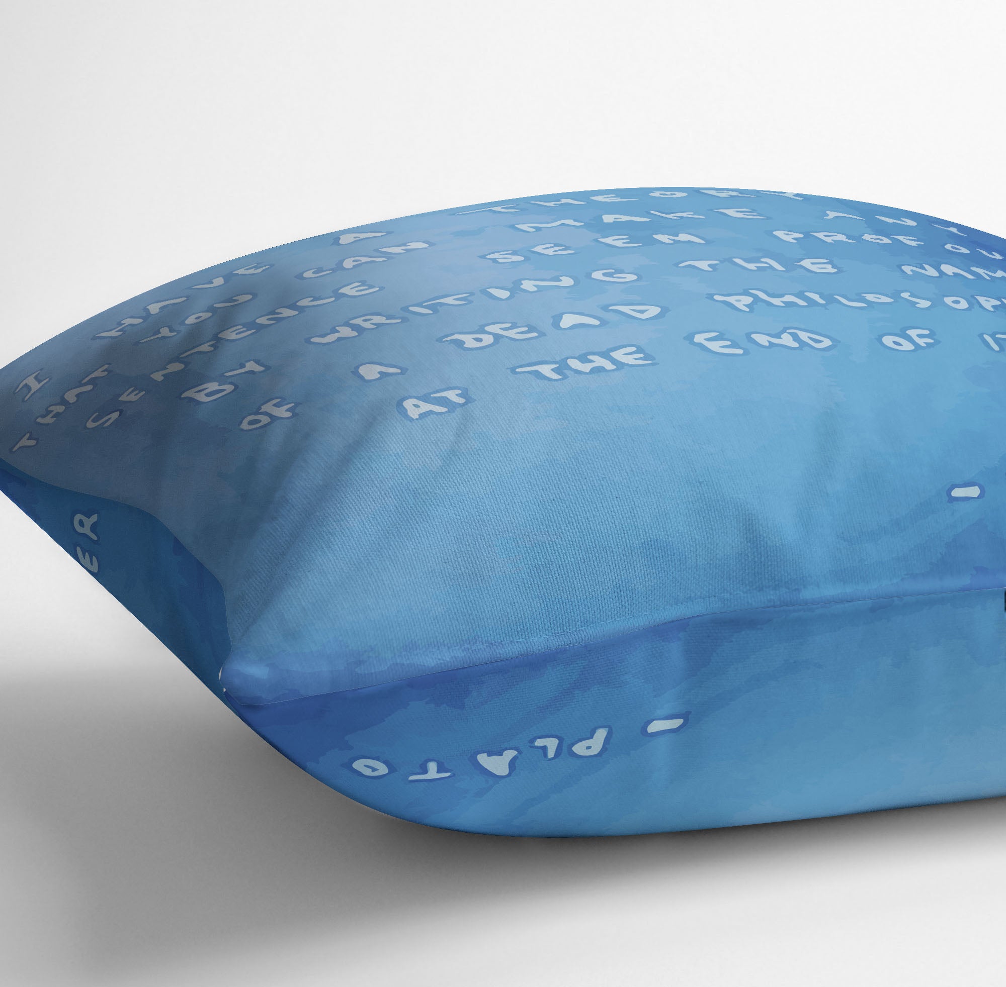 Banksy Fake Plato Quote Cushion - Canvas Art Rocks - 3