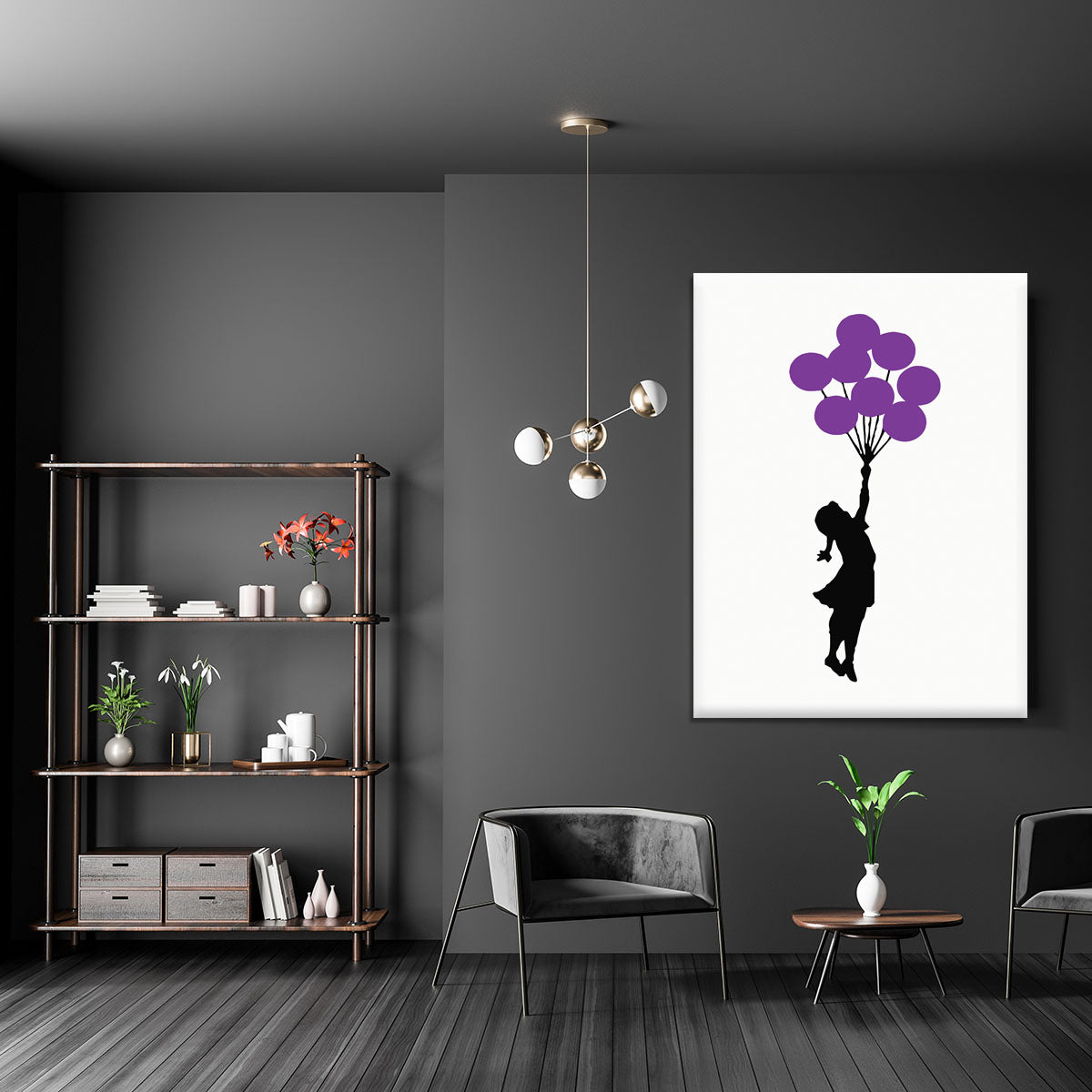 Banksy Flying Balloon Girl Canvas Print or Poster - Canvas Art Rocks - 5