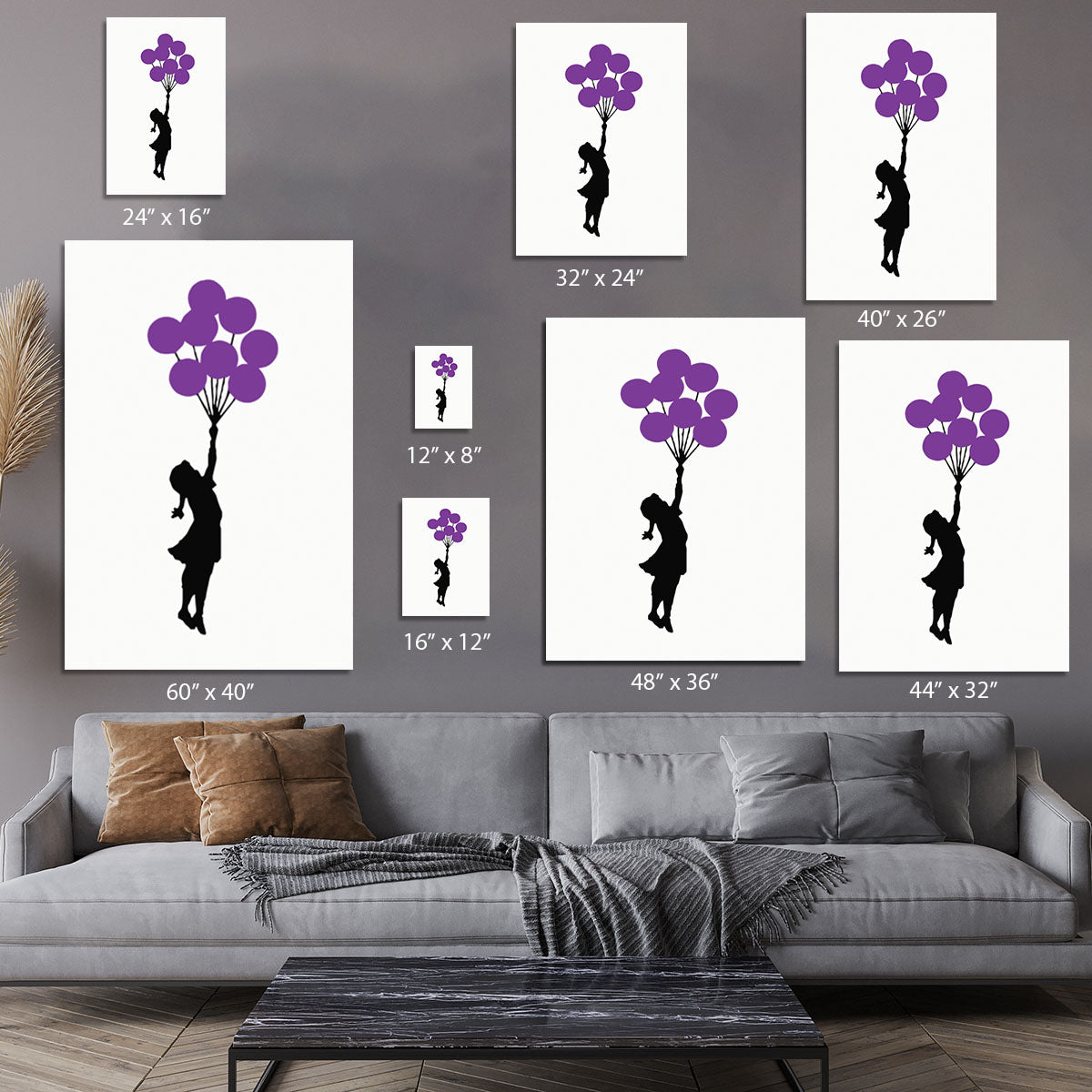 Banksy Flying Balloon Girl Canvas Print or Poster - Canvas Art Rocks - 7