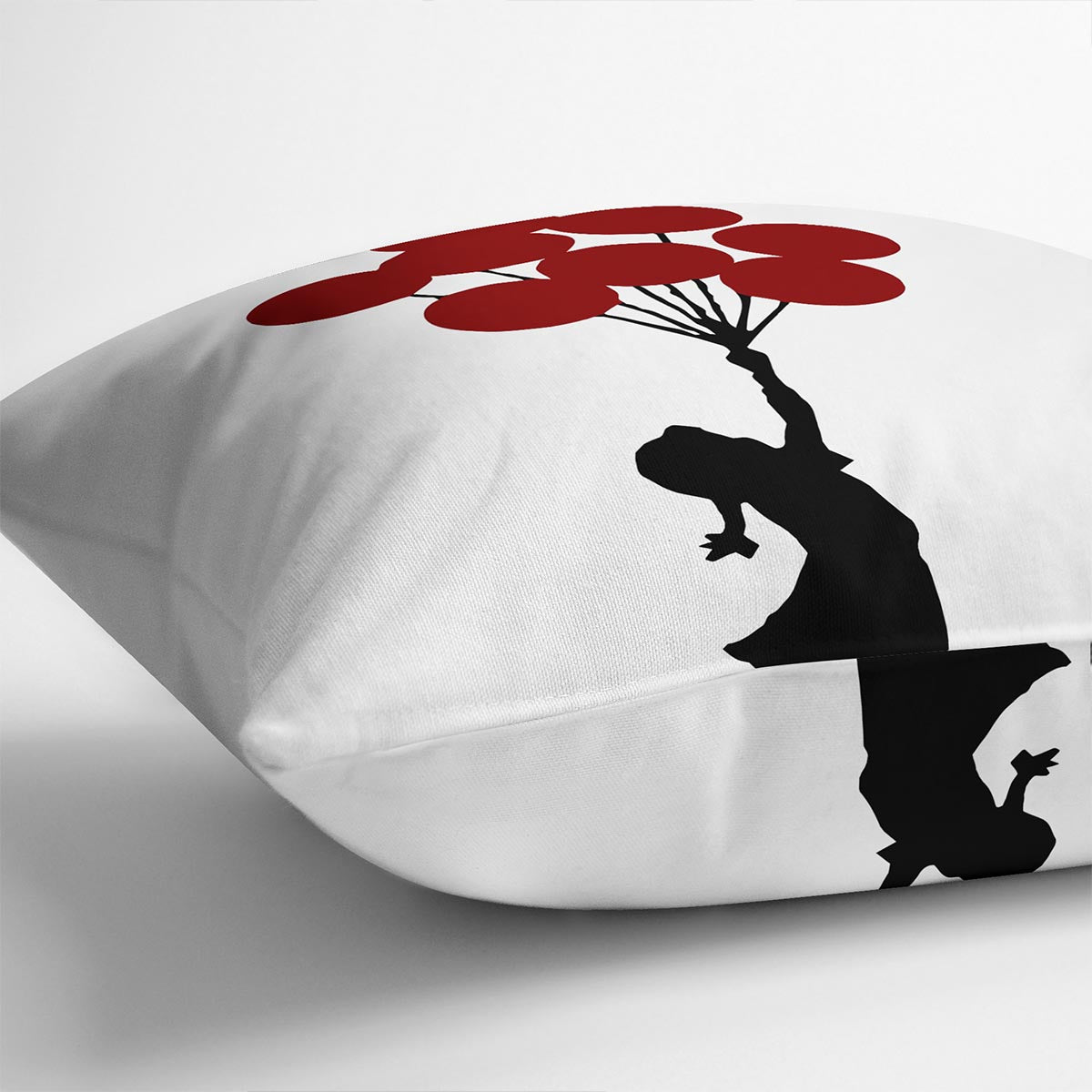 Banksy Flying Balloon Girl Cushion