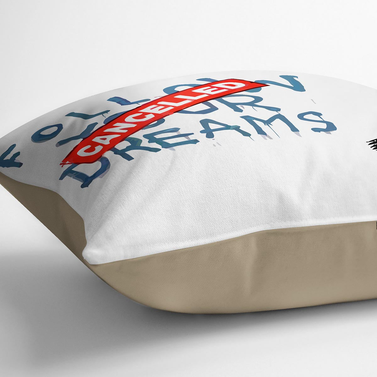 Banksy Follow Your Dreams - Cancelled Cushion