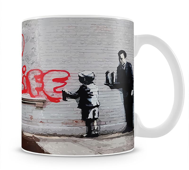 Banksy Ghetto For Life Mug - Canvas Art Rocks - 1