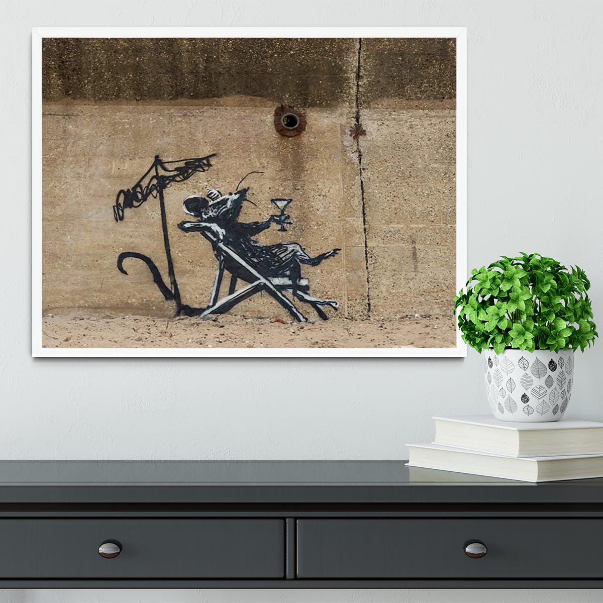 Banksy Great British Spraycation Framed Print - Canvas Art Rocks -6