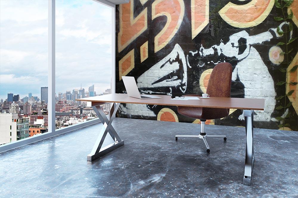 Banksy HMV Dog Wall Mural Wallpaper - Canvas Art Rocks - 3