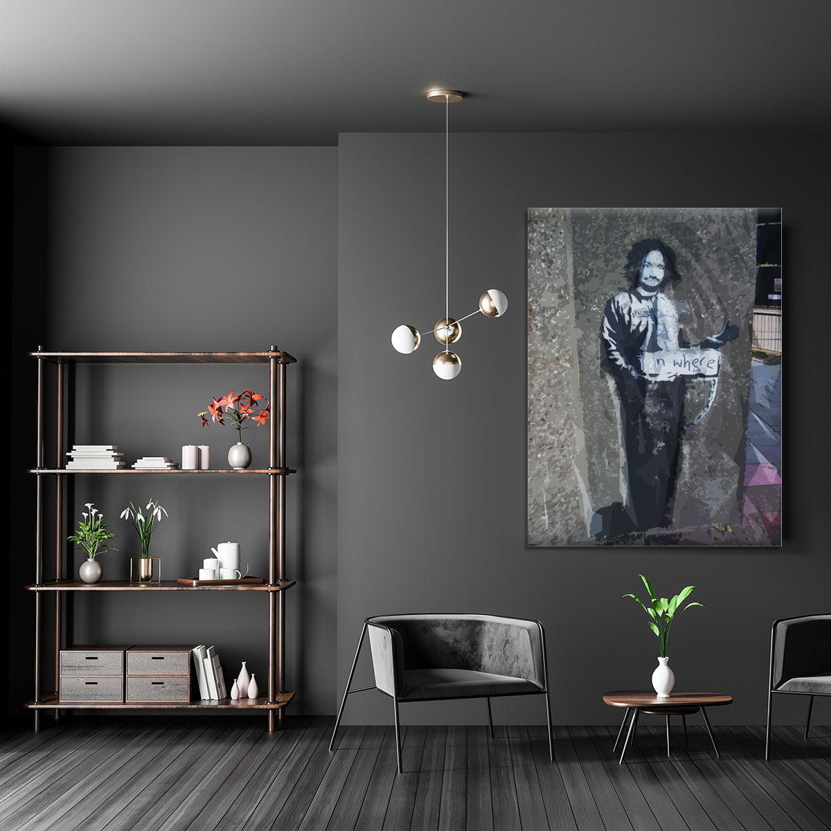 Banksy Hitchhiker To Anywhere Canvas Print or Poster - Canvas Art Rocks - 5