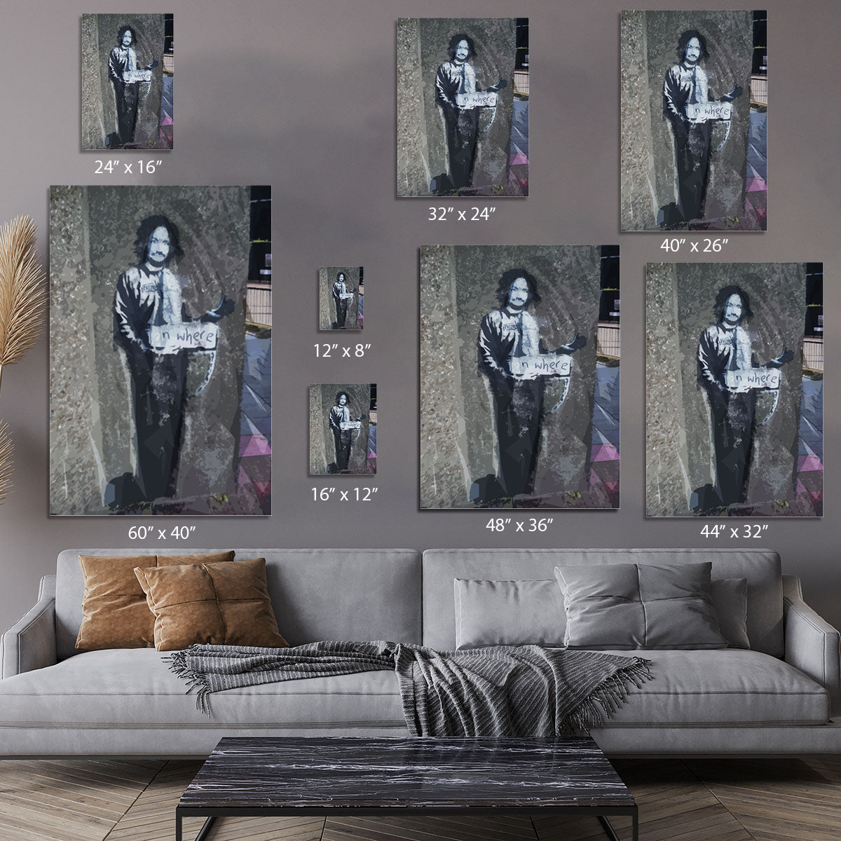 Banksy Hitchhiker To Anywhere Canvas Print or Poster - Canvas Art Rocks - 7