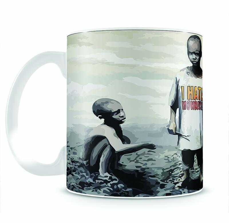 Banksy I Hate Monday Mug - Canvas Art Rocks - 2