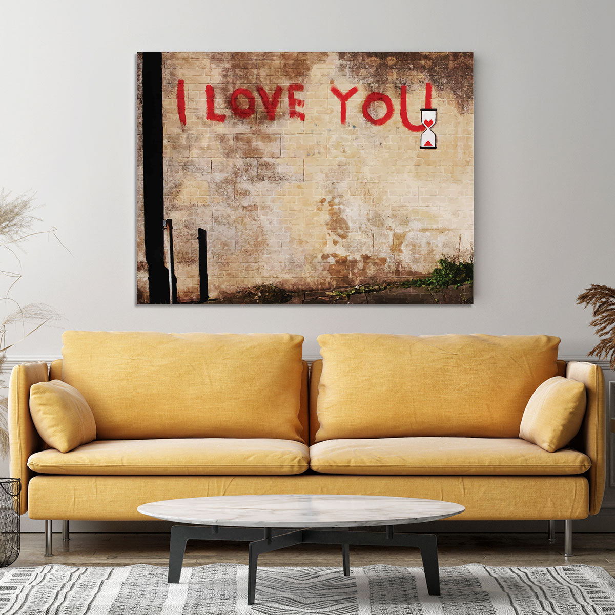 Banksy I Love You Canvas Print or Poster - Canvas Art Rocks - 4