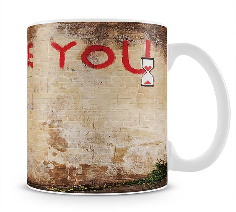 Banksy I Love You Mug - Canvas Art Rocks - 1