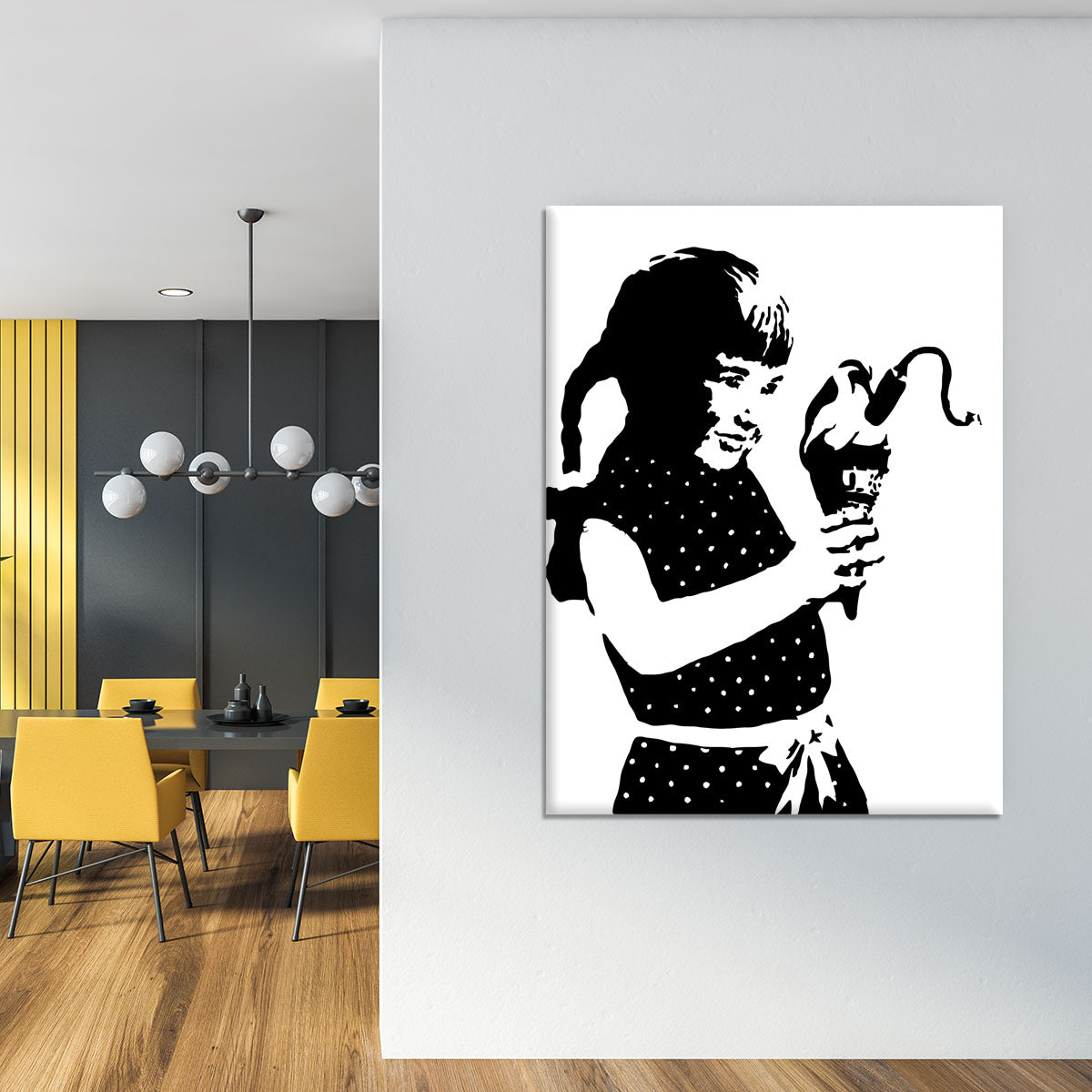 Banksy Ice Cream Bomb Canvas Print or Poster - Canvas Art Rocks - 4