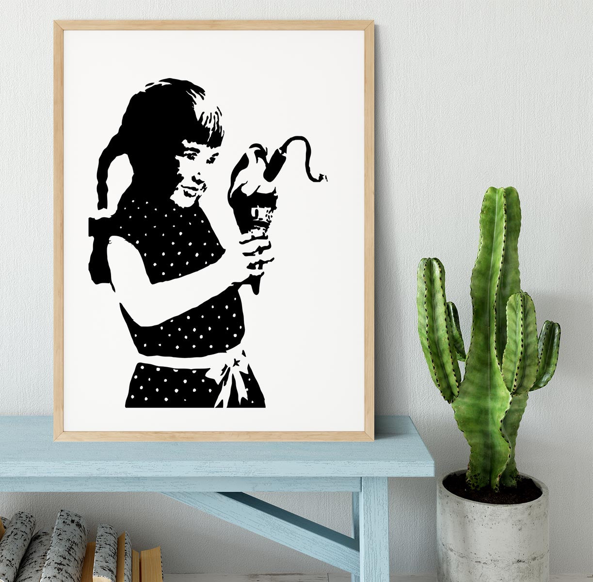 Banksy Ice Cream Bomb Framed Print - Canvas Art Rocks - 3