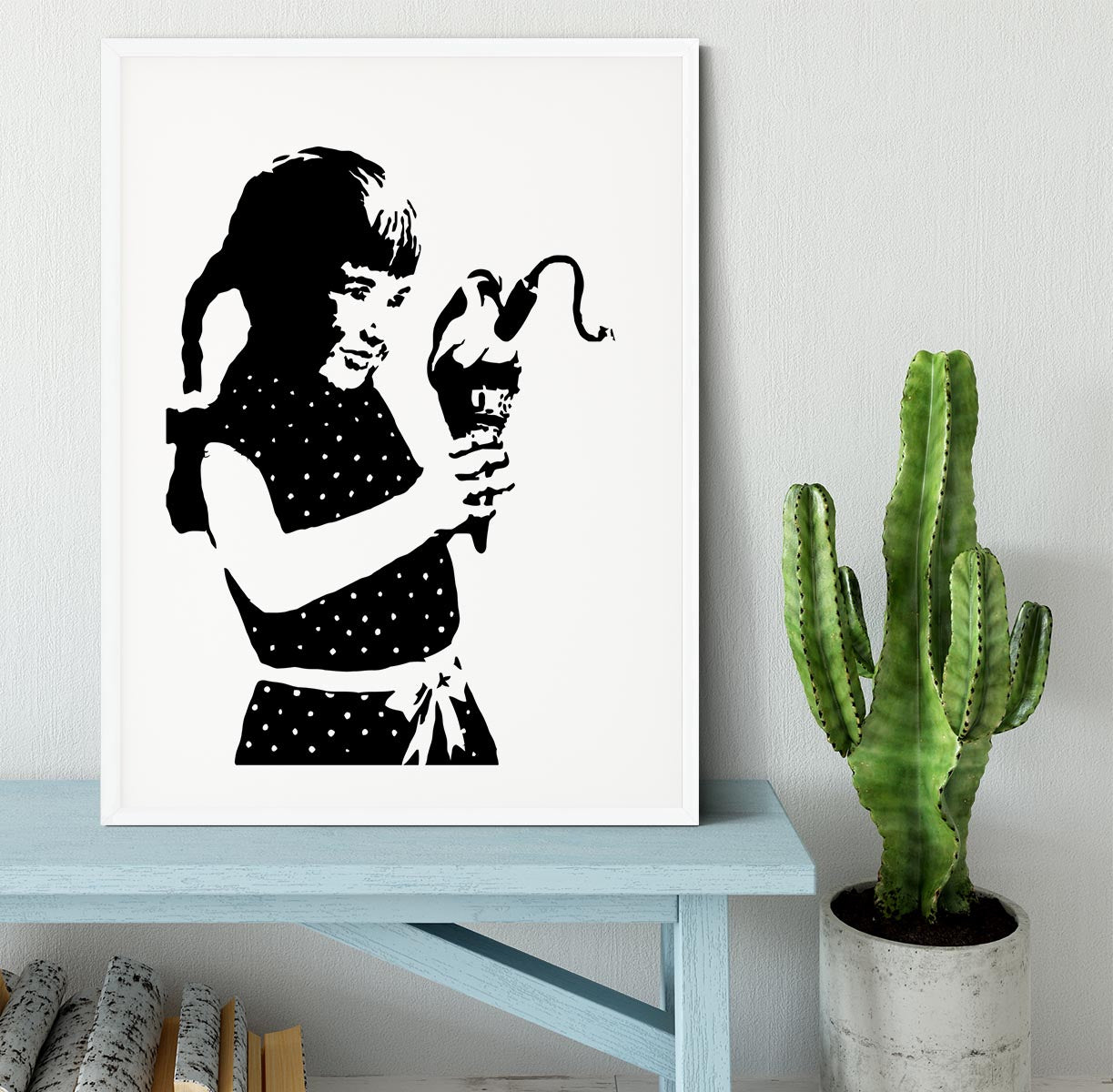 Banksy Ice Cream Bomb Framed Print - Canvas Art Rocks - 5