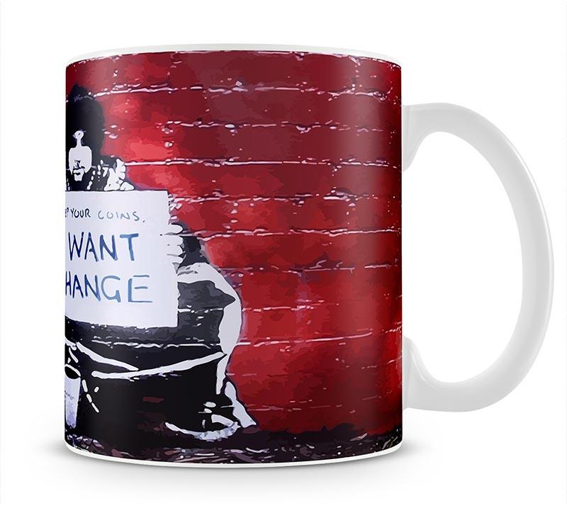 Banksy Keep Your Coins Mug - Canvas Art Rocks - 4
