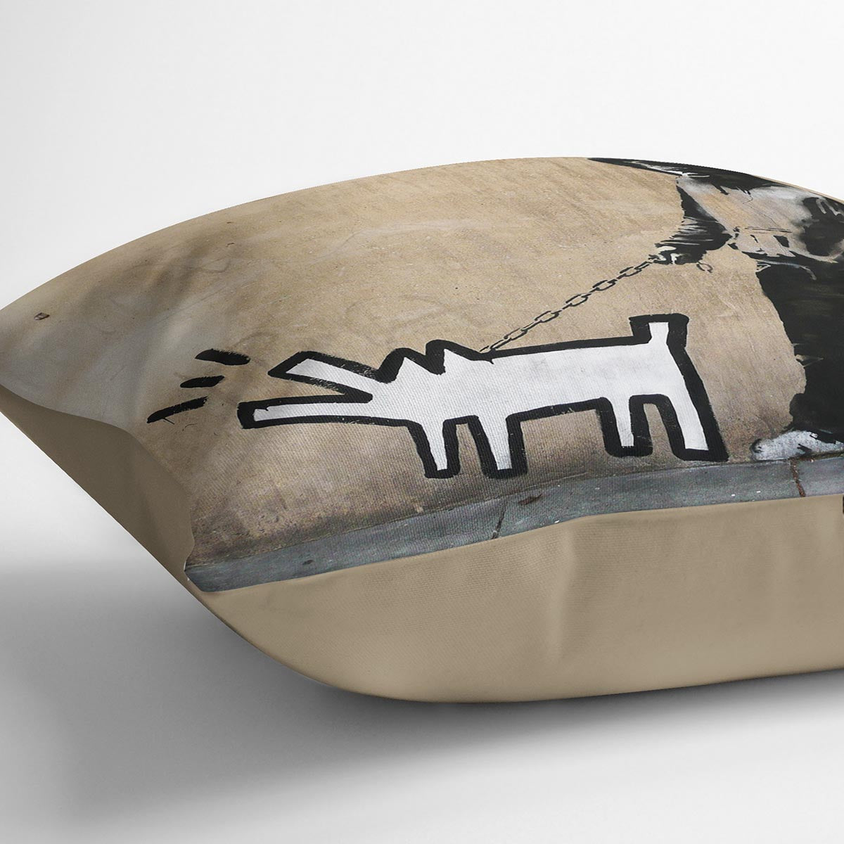 Banksy Keith Haring Dog Cushion