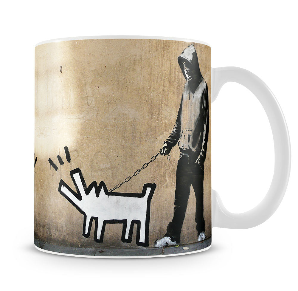Banksy Keith Haring Dog Mug - Canvas Art Rocks