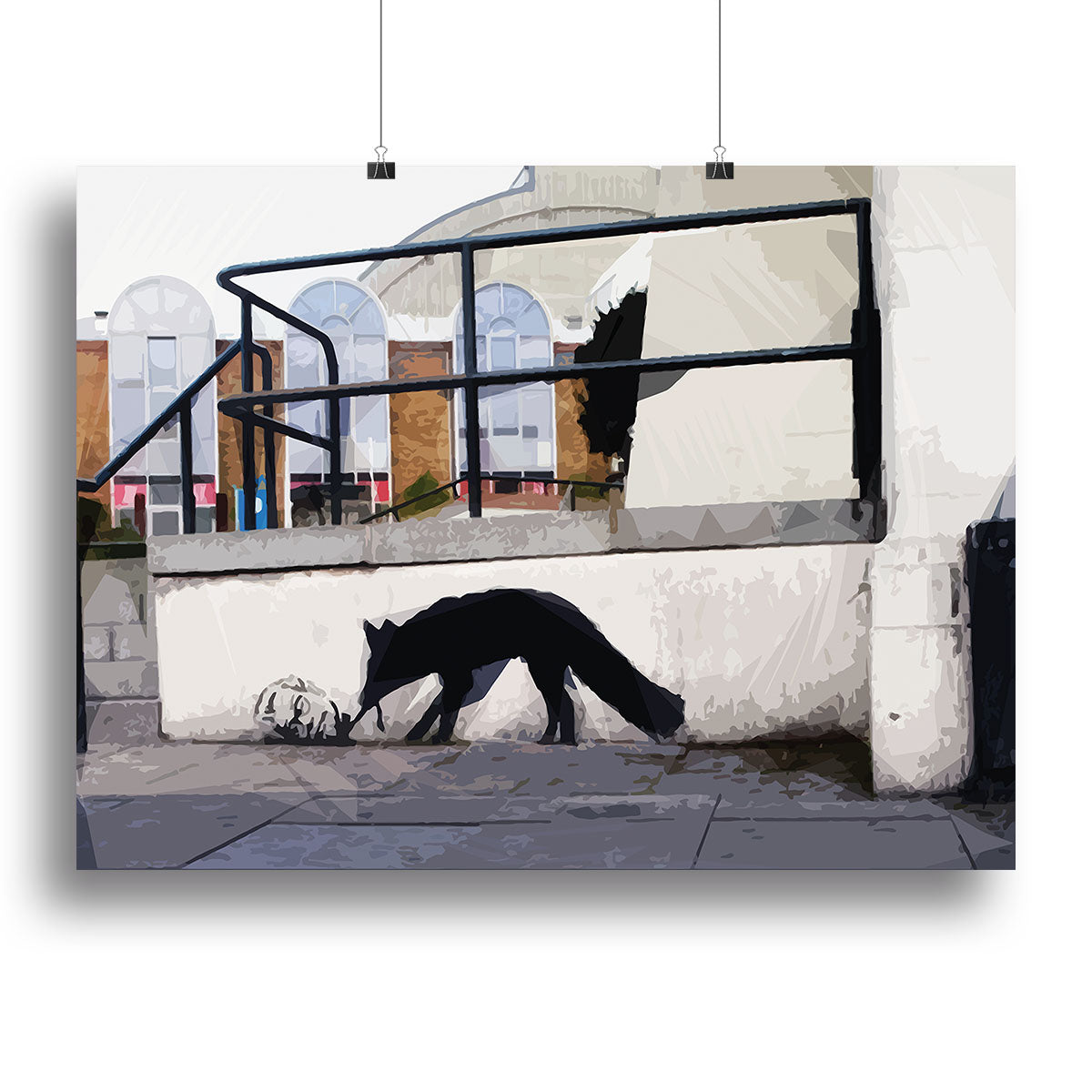 Banksy Kentucky Fox Canvas Print or Poster - Canvas Art Rocks - 2