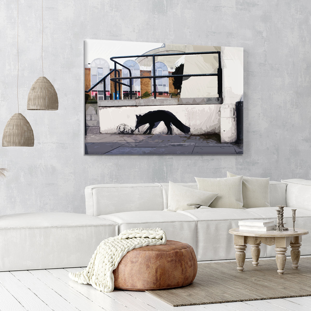 Banksy Kentucky Fox Canvas Print or Poster - Canvas Art Rocks - 6