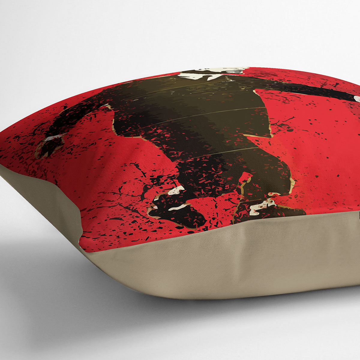 Banksy Lenin on Roller Blades Cushion - Canvas Art Rocks - 2