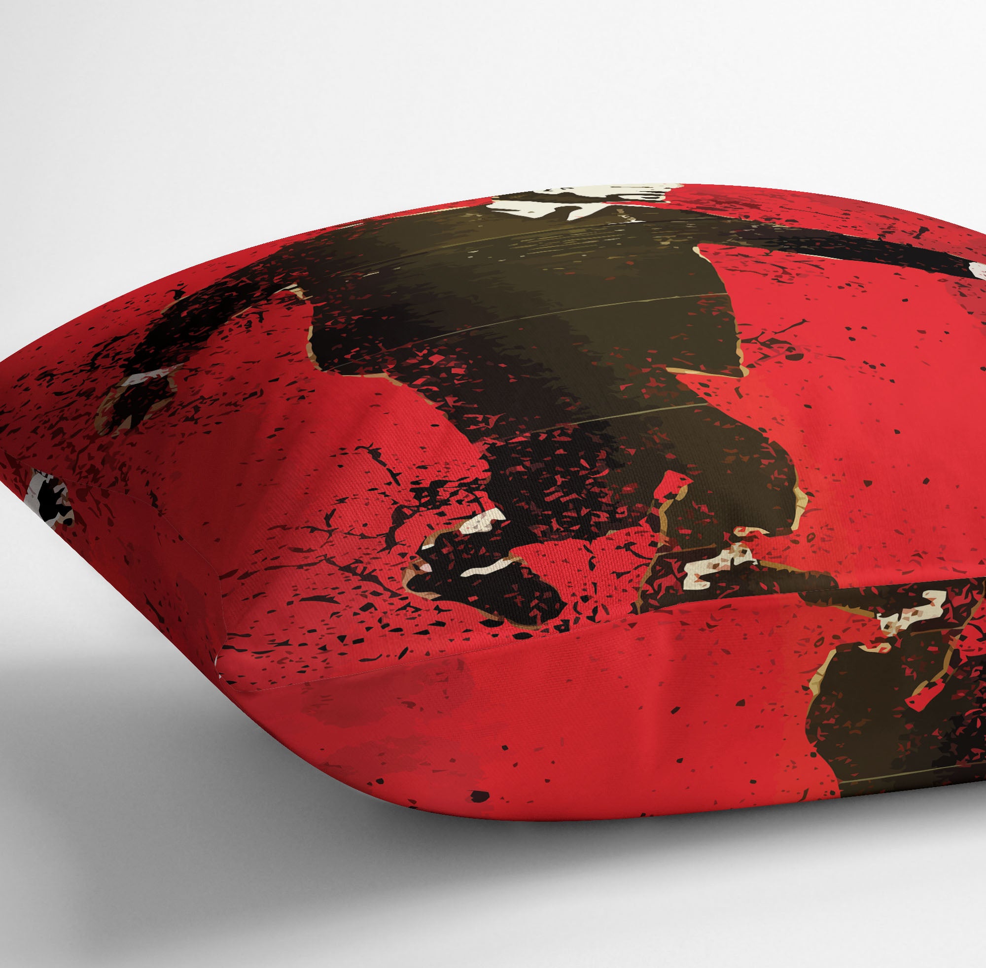 Banksy Lenin on Roller Blades Cushion - Canvas Art Rocks - 3