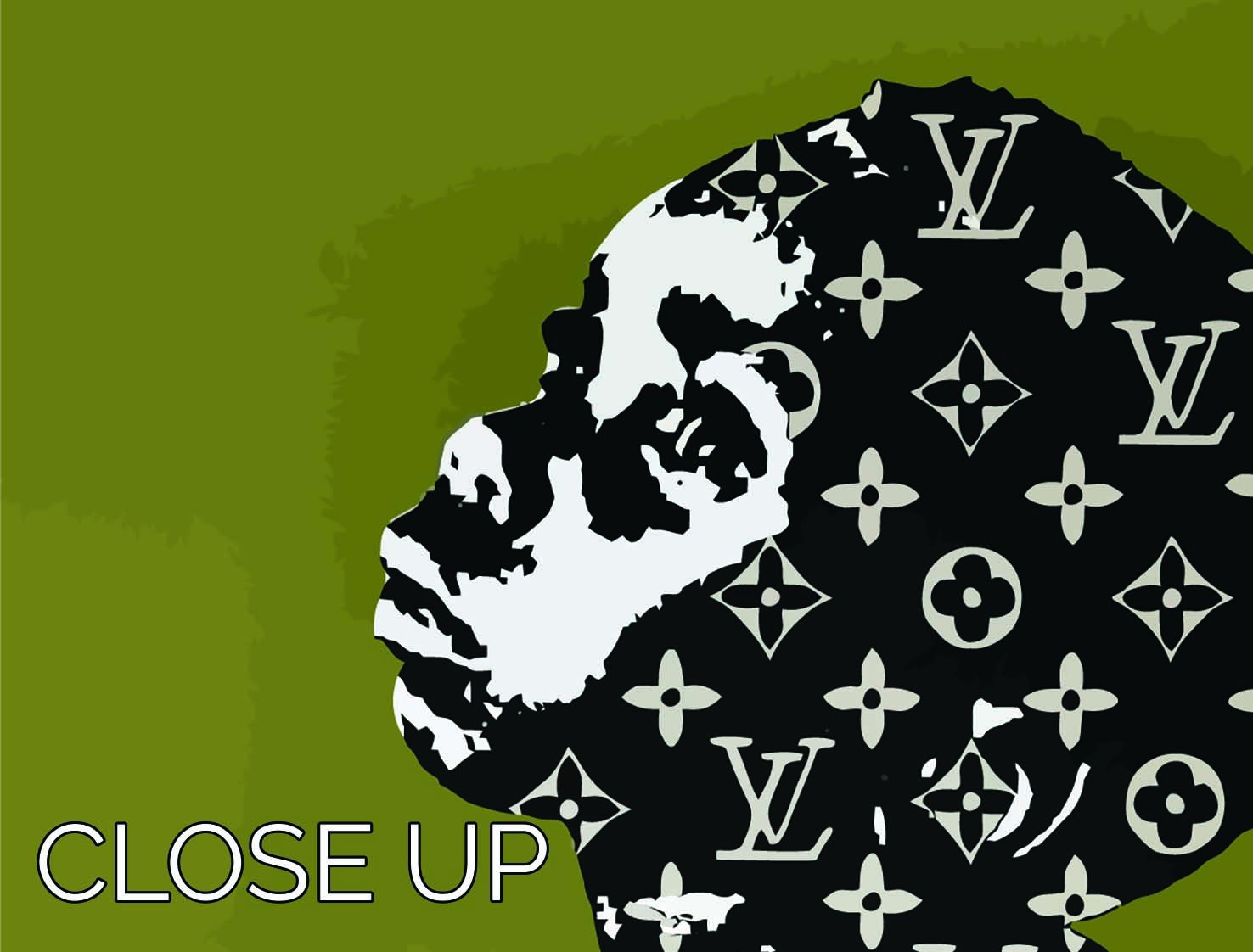 Banksy Louis Vuitton Kid 3 Split Panel Canvas Print - Canvas Art Rocks - 3