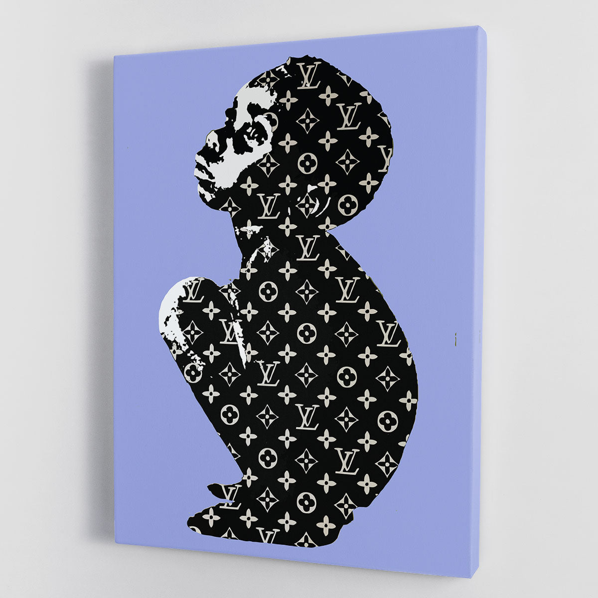 Banksy Louis Vuitton Kid Blue Canvas Print or Poster - Canvas Art Rocks - 1