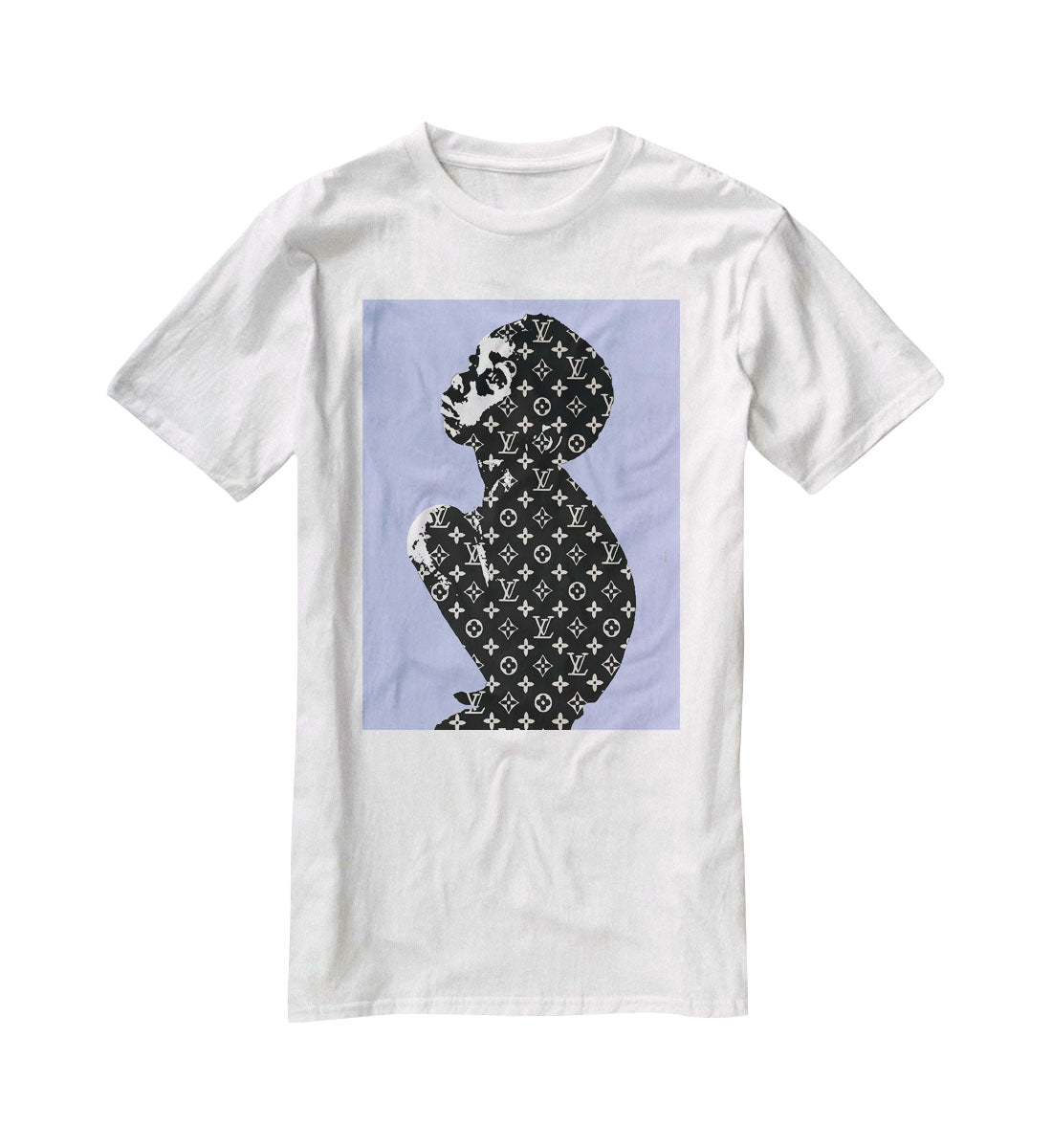Banksy Louis Vuitton Kid Blue T-Shirt - Canvas Art Rocks - 5