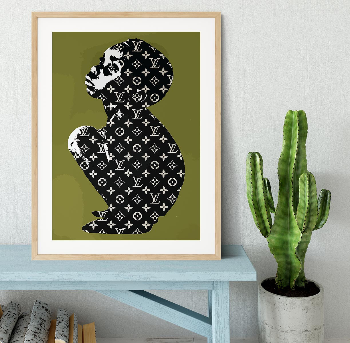 Banksy Louis Vuitton Kid Framed Print - Canvas Art Rocks - 3