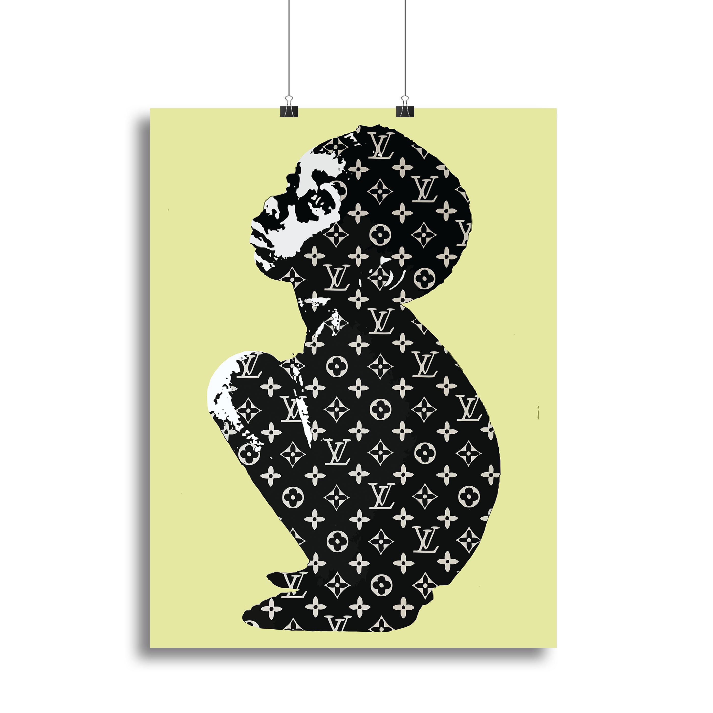 Banksy Louis Vuitton Kid Yellow Canvas Print or Poster - Canvas Art Rocks - 2