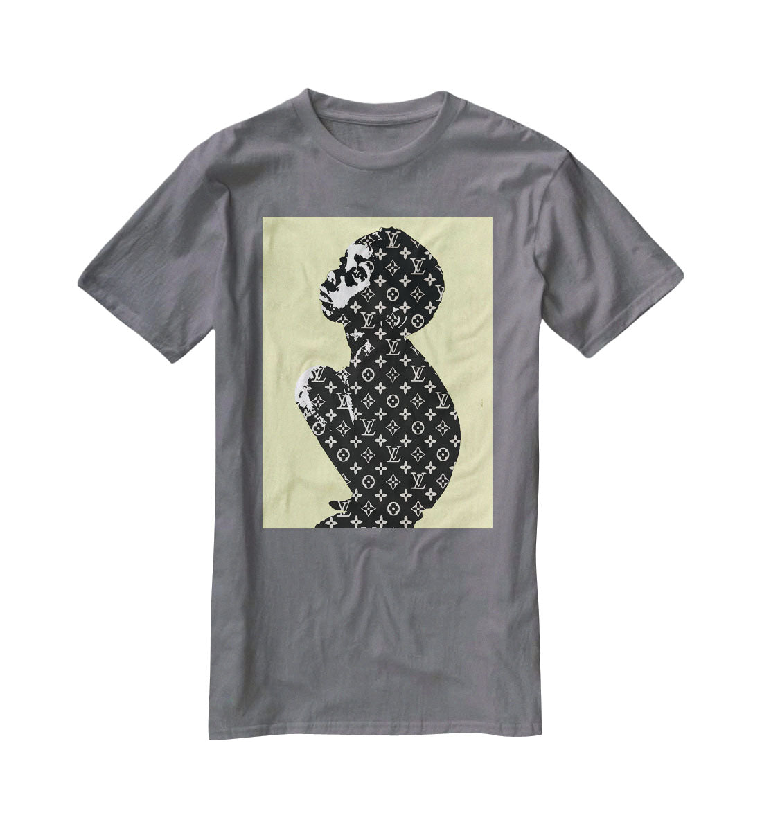 Banksy Louis Vuitton Kid Yellow T-Shirt - Canvas Art Rocks - 3