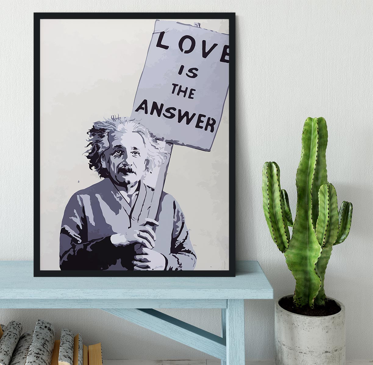 Banksy Love Is The Answer Framed Print - Canvas Art Rocks - 2