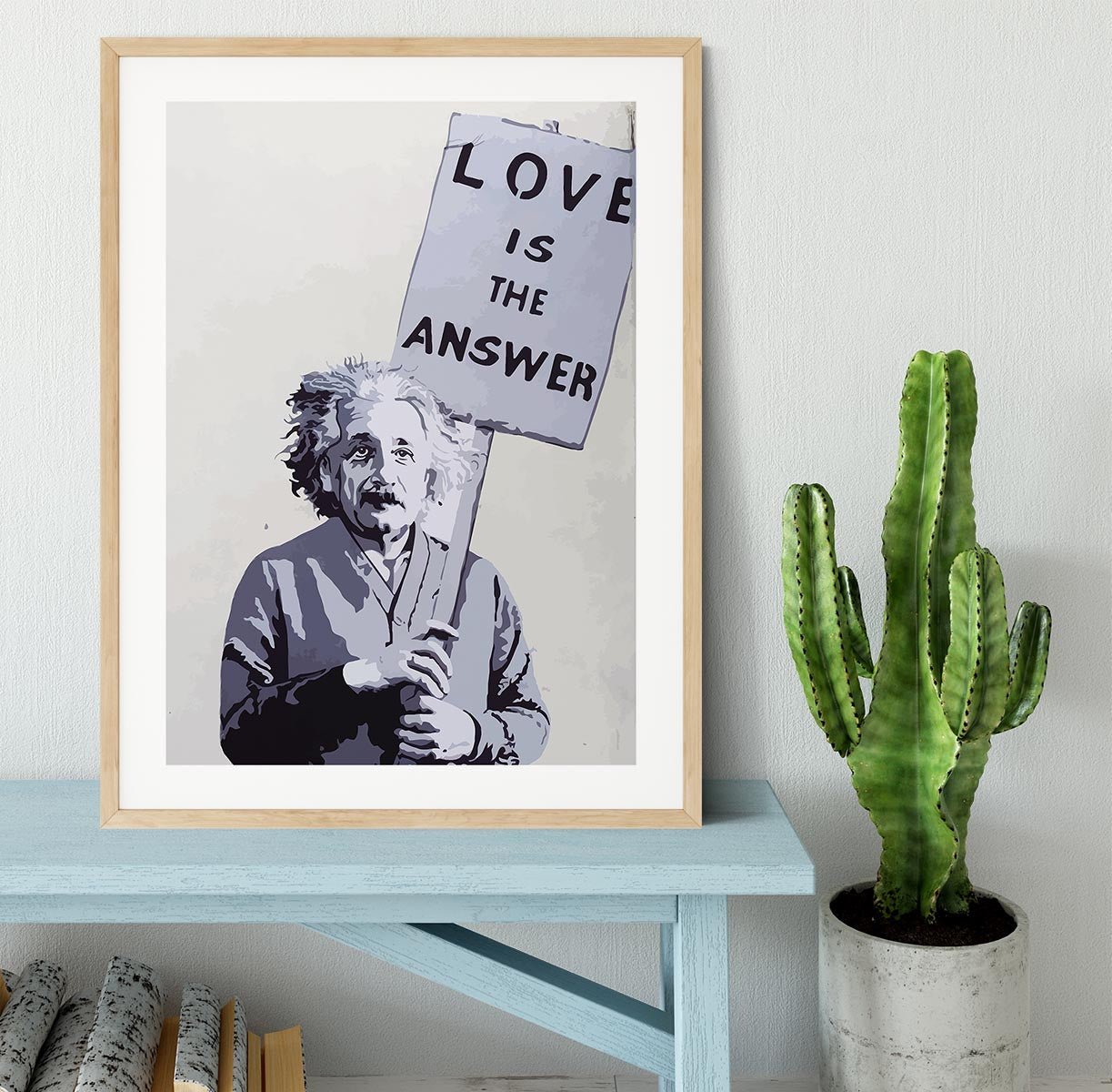 Banksy Love Is The Answer Framed Print - Canvas Art Rocks - 3