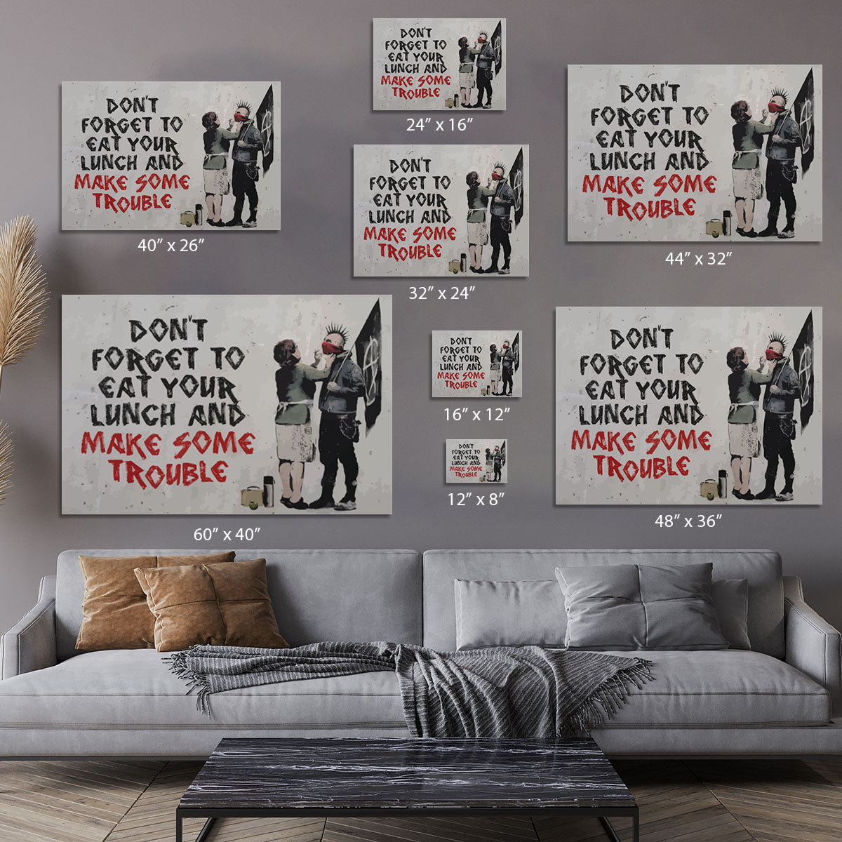 Banksy Make Some Trouble Canvas Print or Poster - Canvas Art Rocks - 7