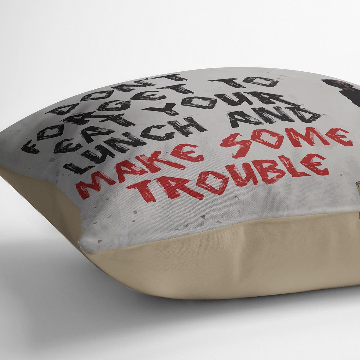 Banksy Make Some Trouble Cushion