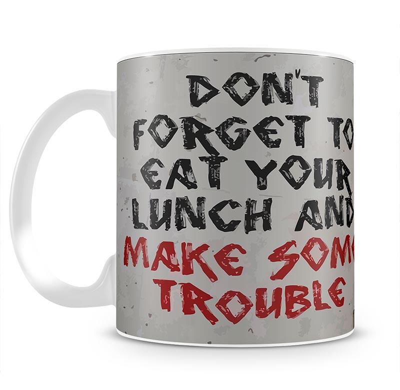 Banksy Make Some Trouble Mug - Canvas Art Rocks - 4